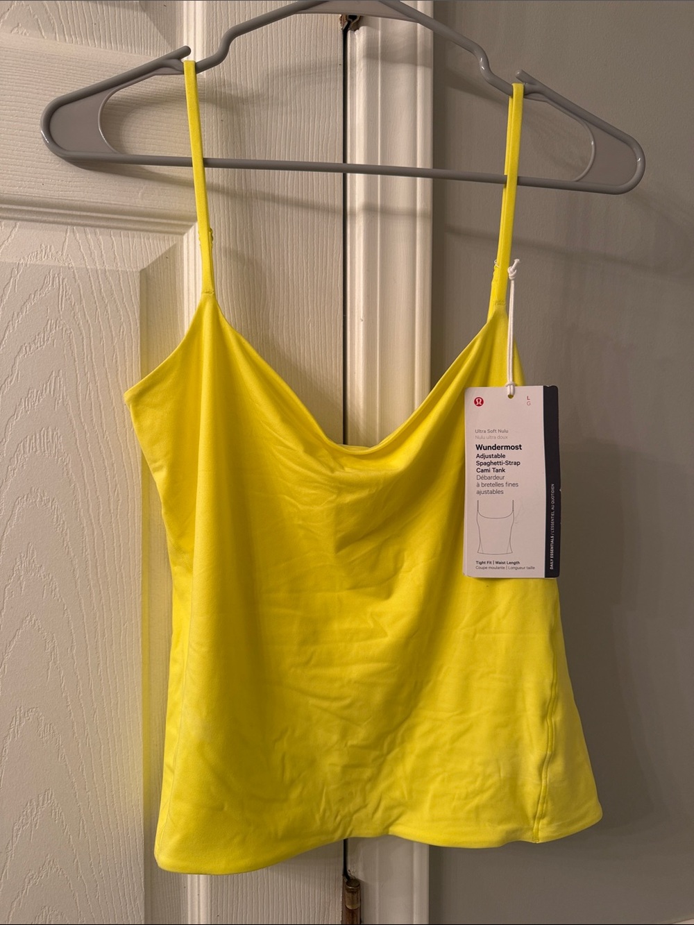lululemon athletica Wunder-Top Adjustable-Strap Yellow Camisole